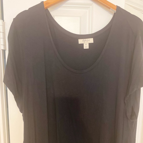 Style & Co Black T-shirt Dress - Picture 3 of 5